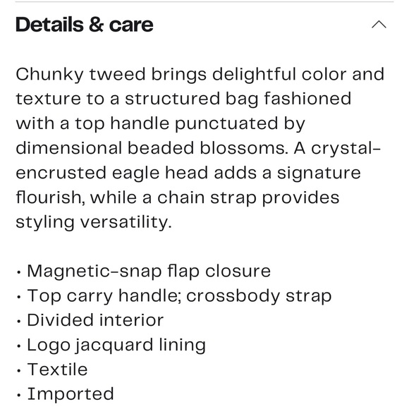 NWT Kurt Geiger Large Kensington Tweed Bag - Picture 5 of 6